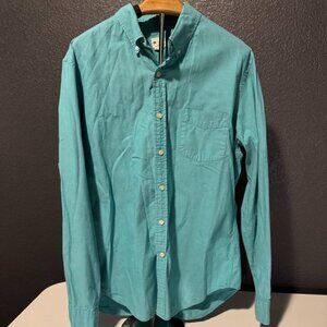 J.Crew Men’s Sunwashed Oxford Shirt – Size Large – 100% Cotton